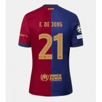 Camisa de Futebol Barcelona Frenkie de Jong #21 Equipamento Principal 2024-25 Manga Curta